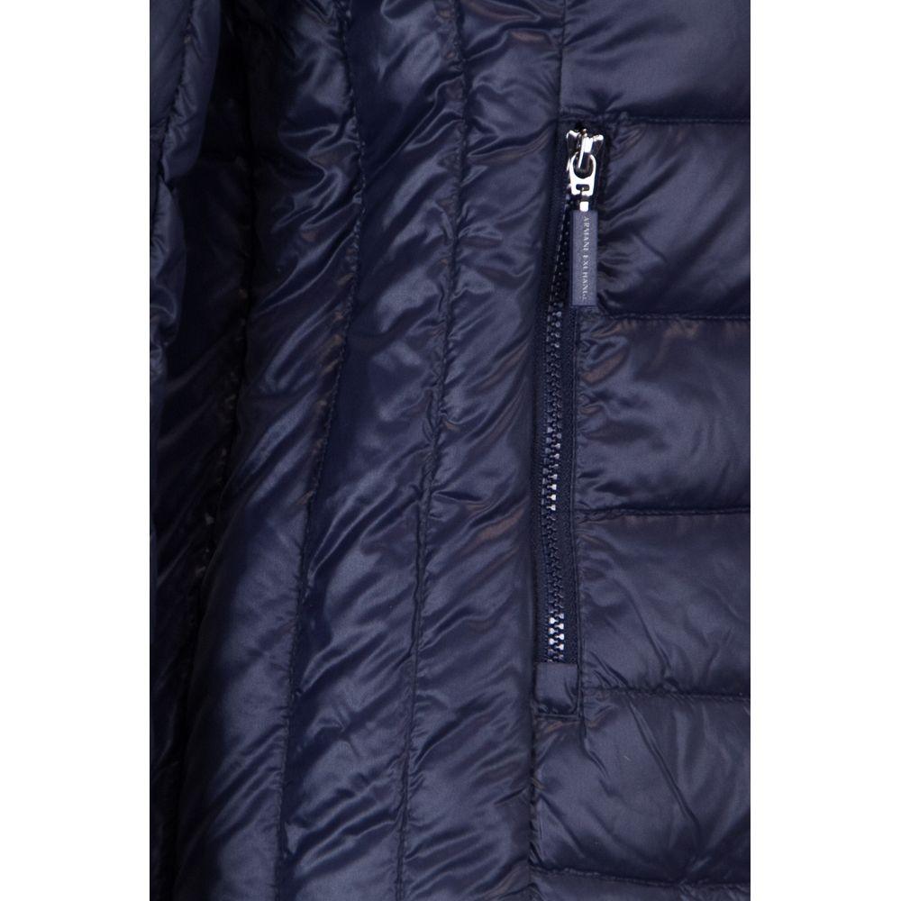 Armani Exchange Blue Polyester Jackets & Coat - Arichezz.store