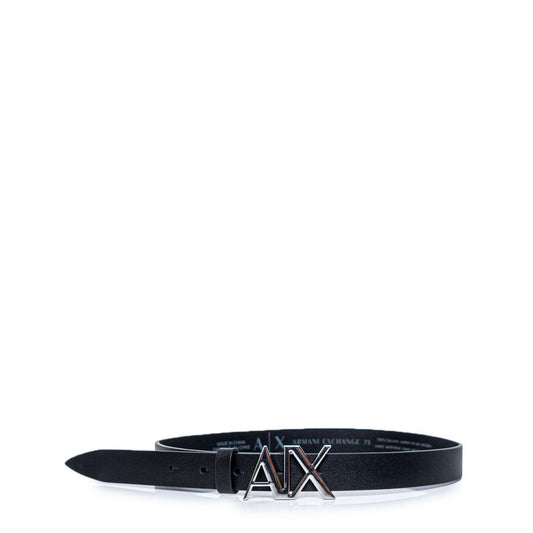 Armani Exchange Black Leather Belt - Arichezz.store