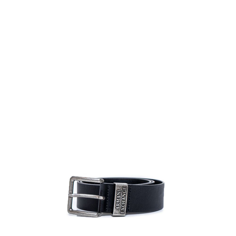 Armani Exchange Black Leather Belt - Arichezz.store