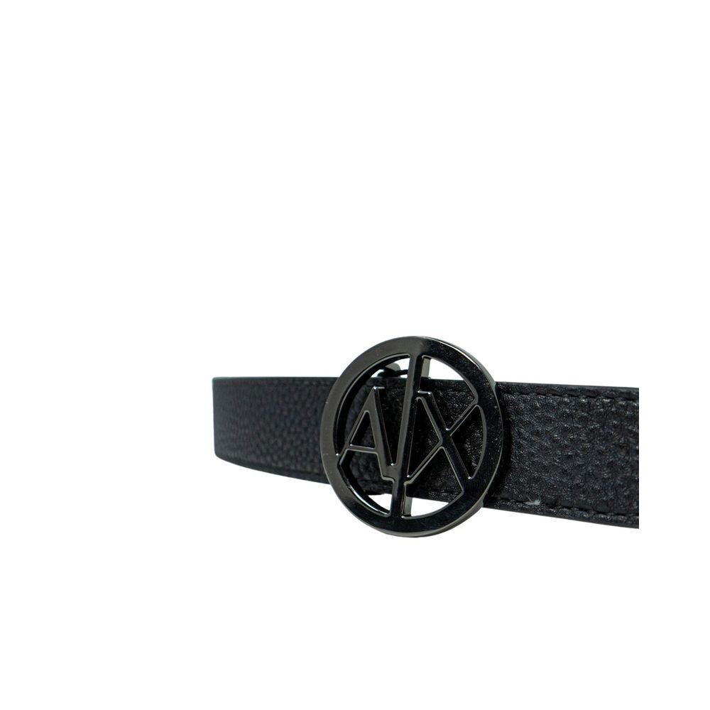 Armani Exchange Black Polyester Belt - Arichezz.store