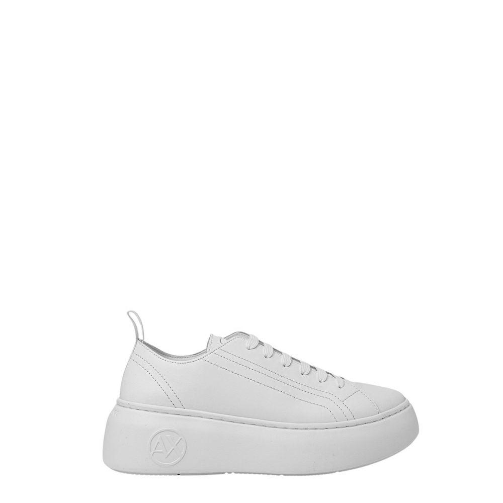 Armani Exchange White Leather Sneaker - Arichezz.store