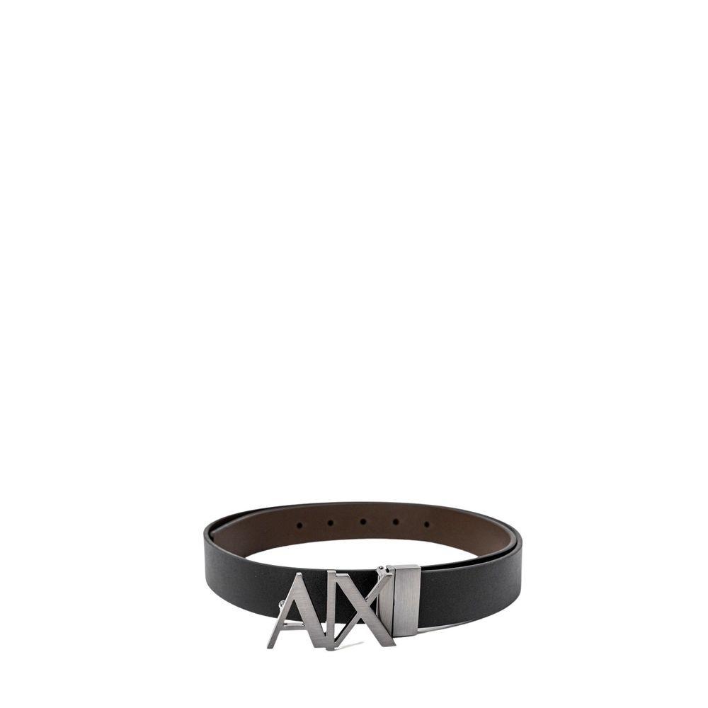 Armani Exchange Black Leather Belt - Arichezz.store