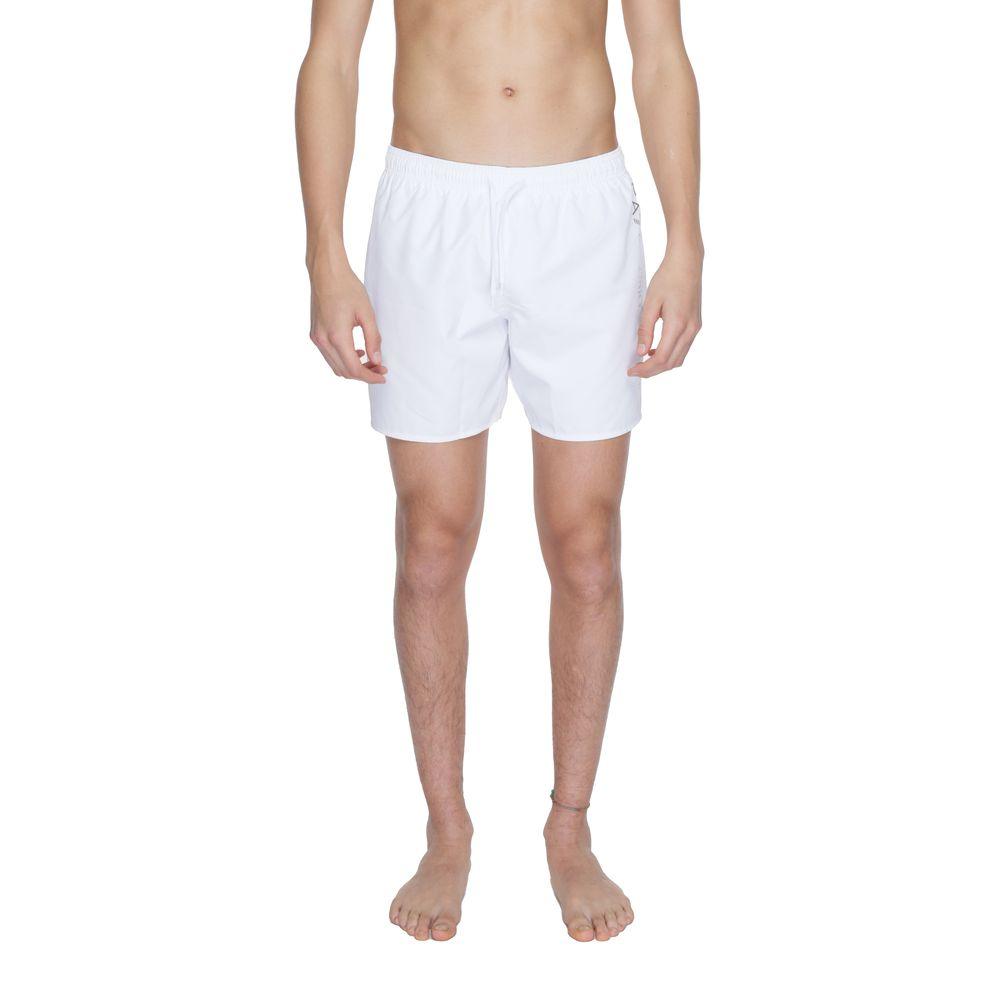 EA7 Emporio Armani White Polyester Swimwear - Arichezz.store