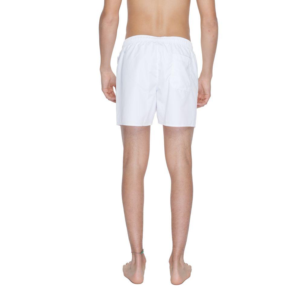 EA7 Emporio Armani White Polyester Swimwear - Arichezz.store