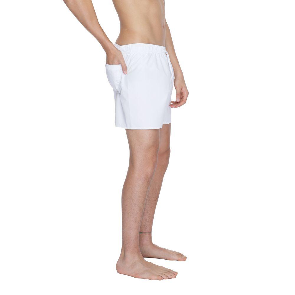 EA7 Emporio Armani White Polyester Swimwear - Arichezz.store