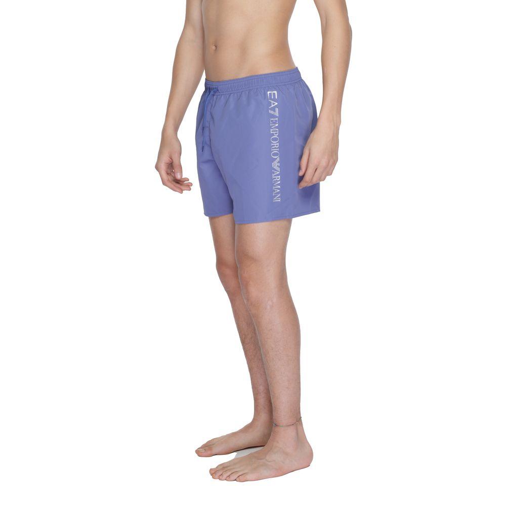 EA7 Emporio Armani Purple Polyester Swimwear - Arichezz.store