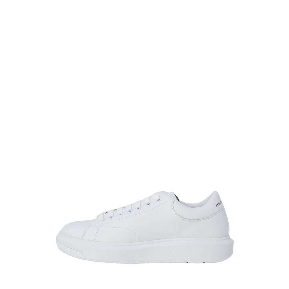 Armani Exchange White Leather Sneaker - Arichezz.store