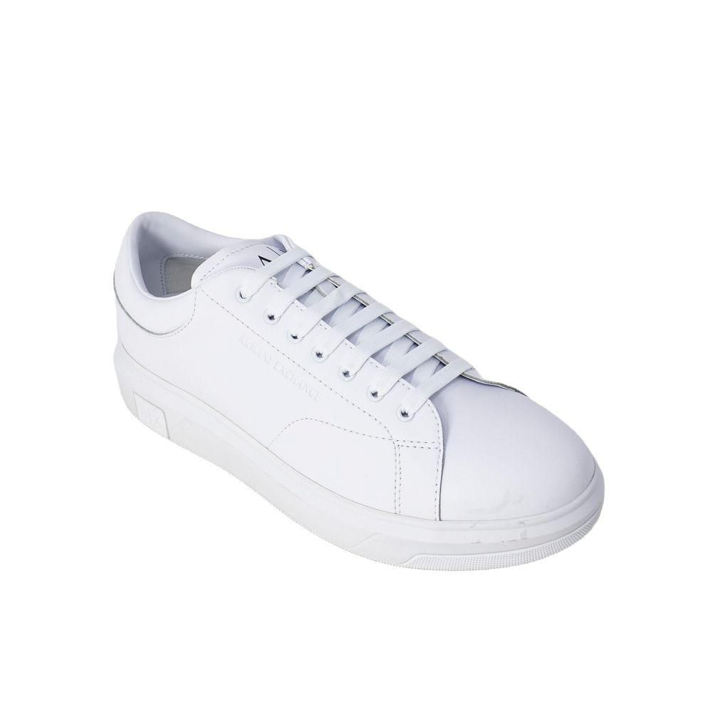 Armani Exchange White Leather Sneaker - Arichezz.store