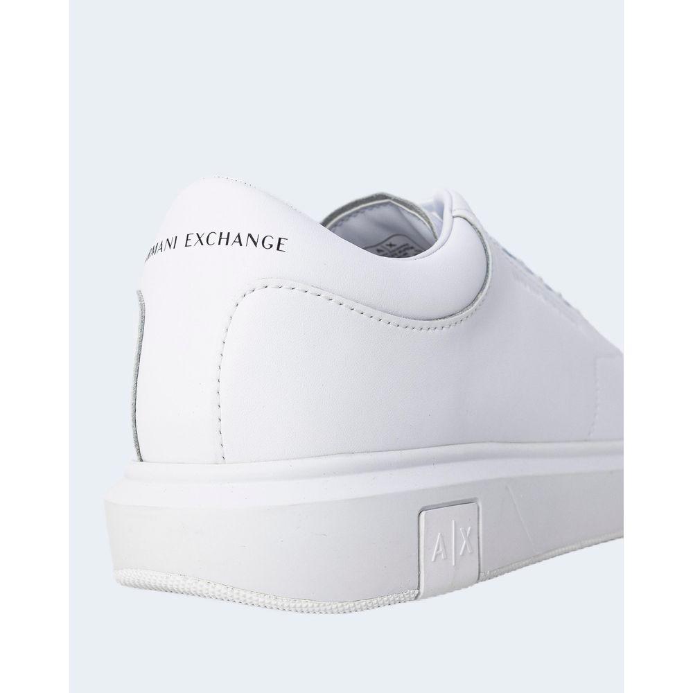 Armani Exchange White Leather Sneaker - Arichezz.store