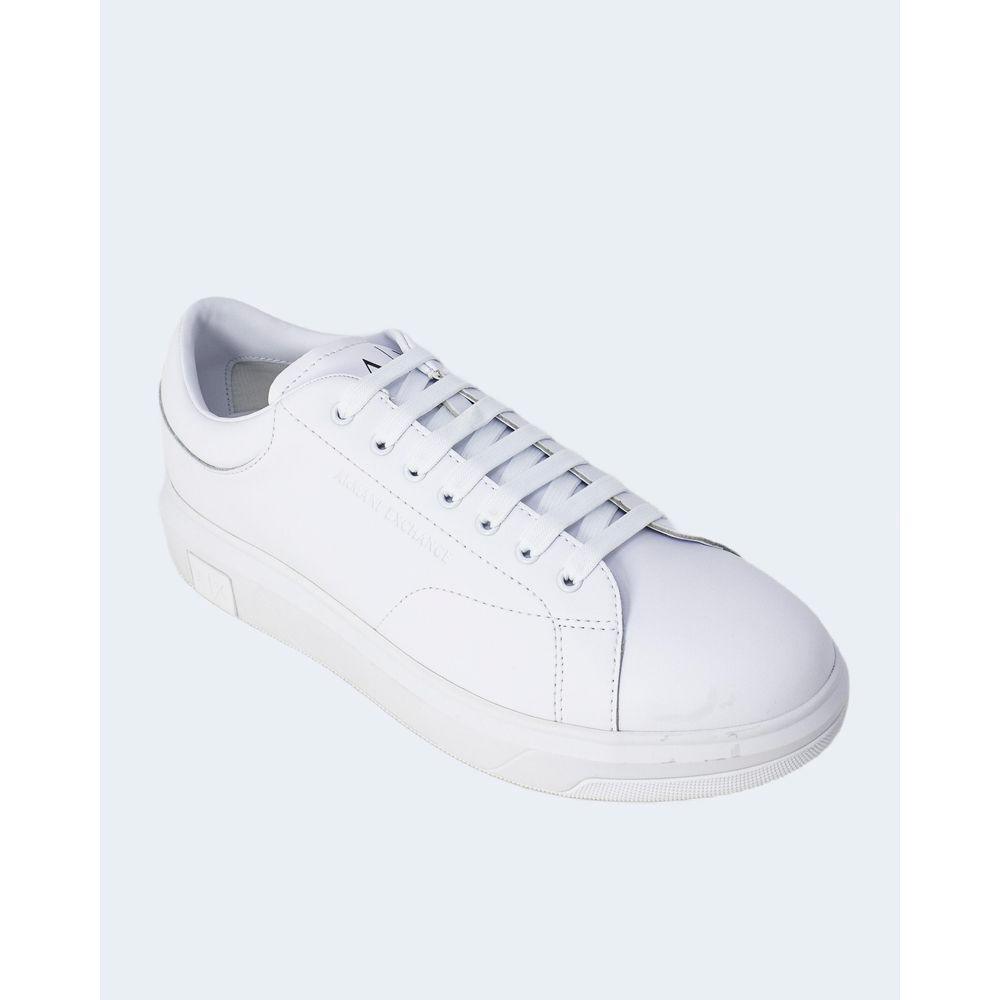 Armani Exchange White Leather Sneaker - Arichezz.store