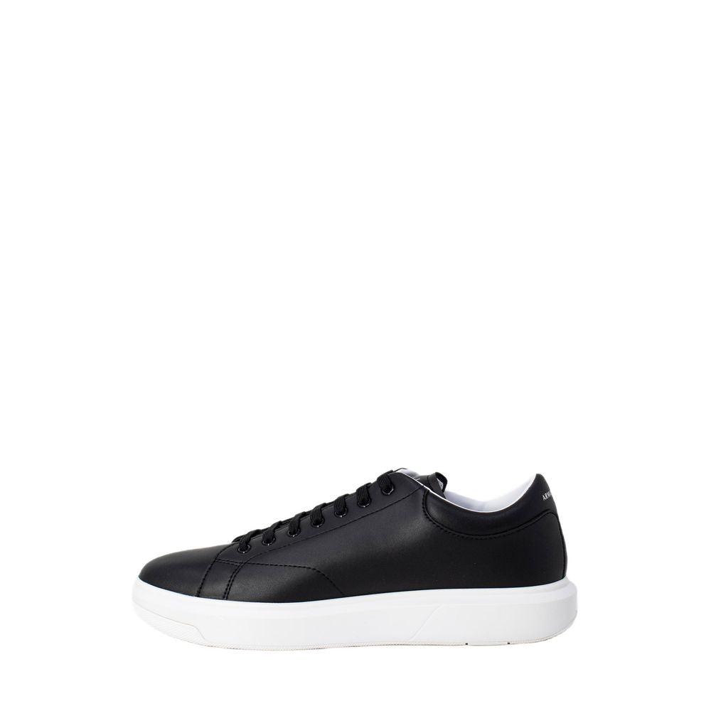 Armani Exchange Black Leather Sneaker - Arichezz.store