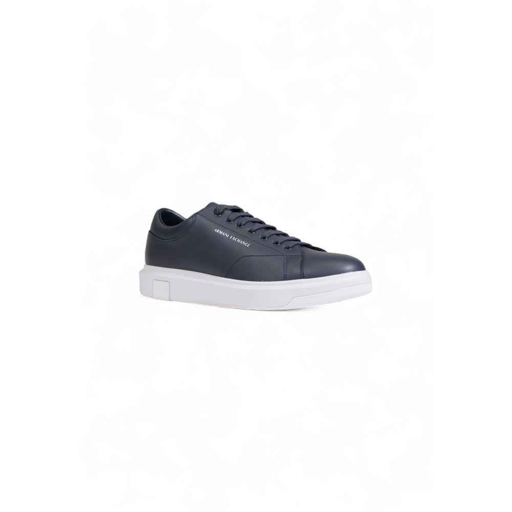 Armani Exchange Blue Leather Sneaker - Arichezz.store