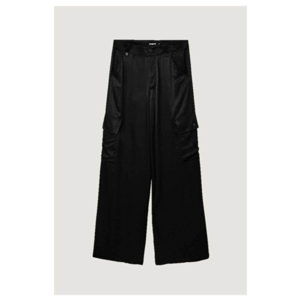 Desigual Black Viscose Jeans & Pant