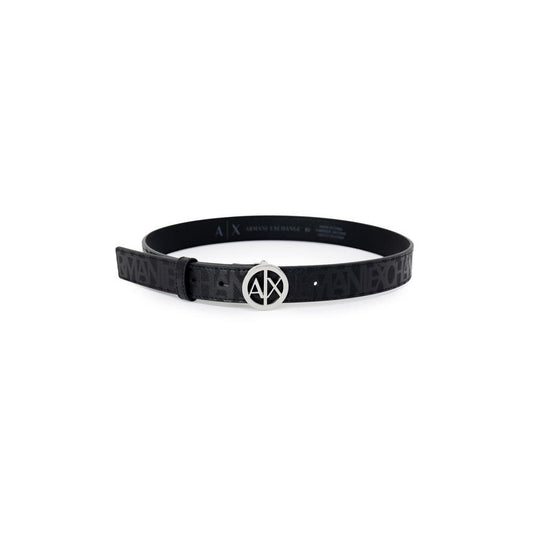 Armani Exchange Black Polyester Belt - Arichezz.store