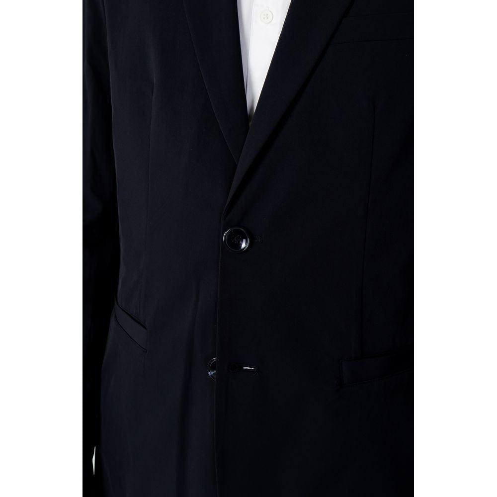 Armani Exchange Blue Cotton Blazer - Arichezz.store