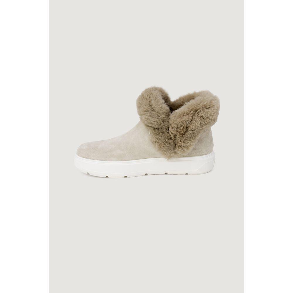 Love Moschino Beige Leather Sneaker - Arichezz.store