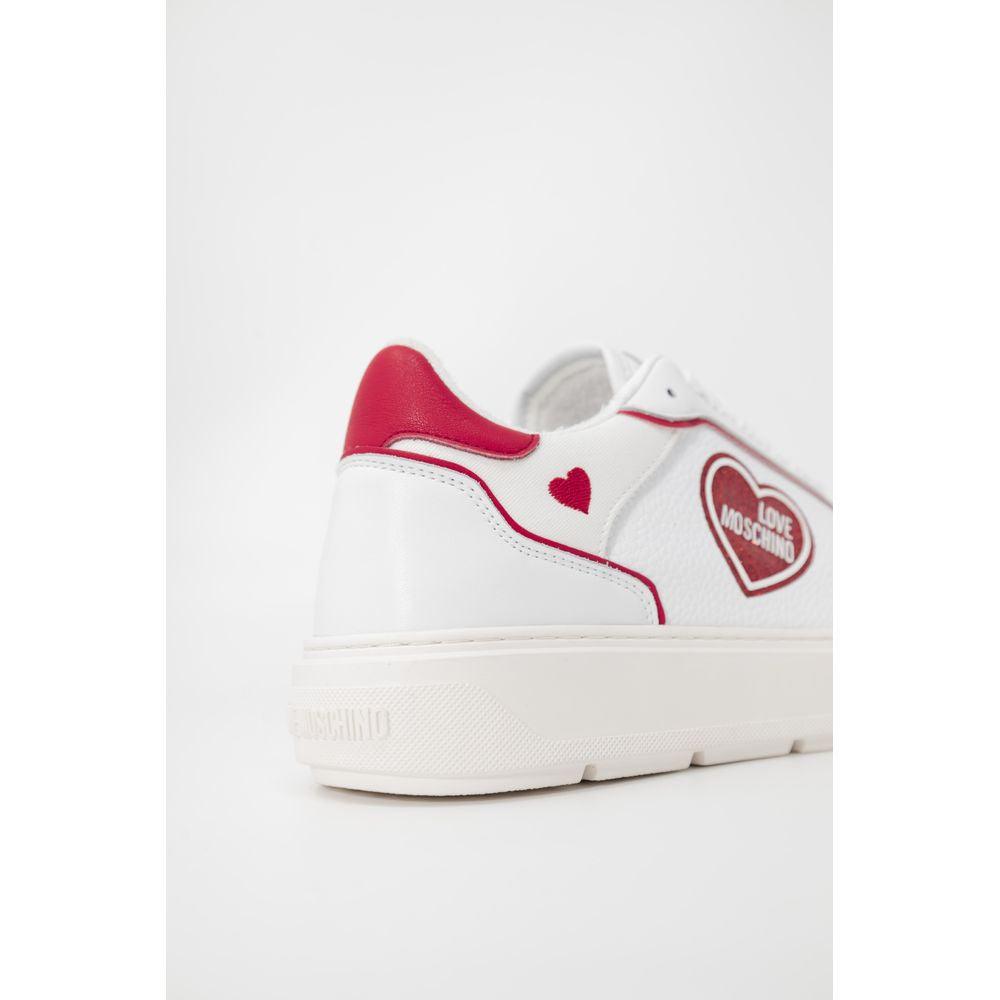 Love Moschino Red Polyethylene Sneaker - Arichezz.store