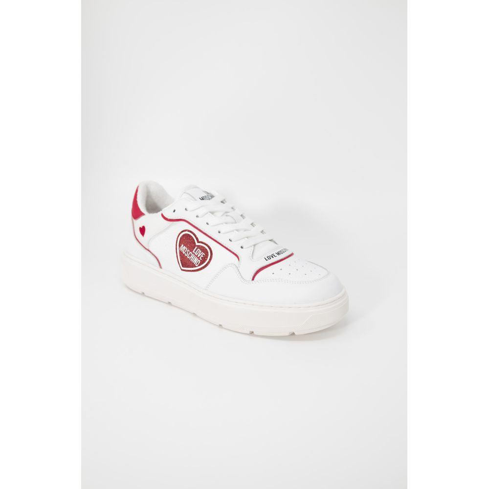 Love Moschino Red Polyethylene Sneaker - Arichezz.store