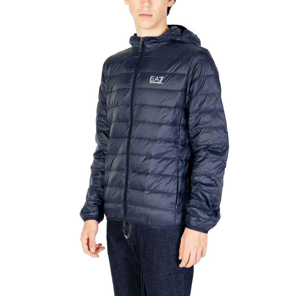 EA7 Emporio Armani Blue Polyamide Jacket - Arichezz.store