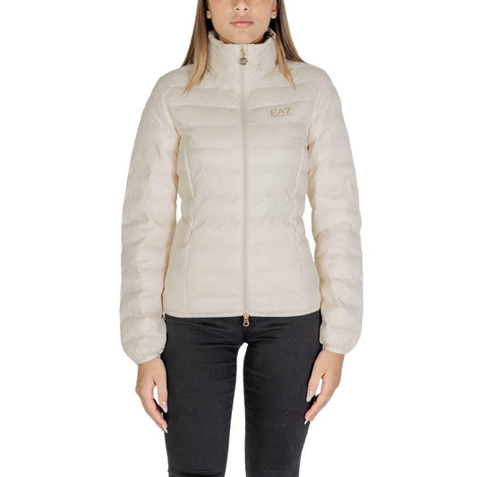 EA7 Emporio Armani Cream Polyamide Jackets & Coat - Arichezz.store