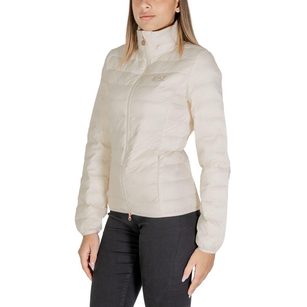 EA7 Emporio Armani Cream Polyamide Jackets & Coat - Arichezz.store