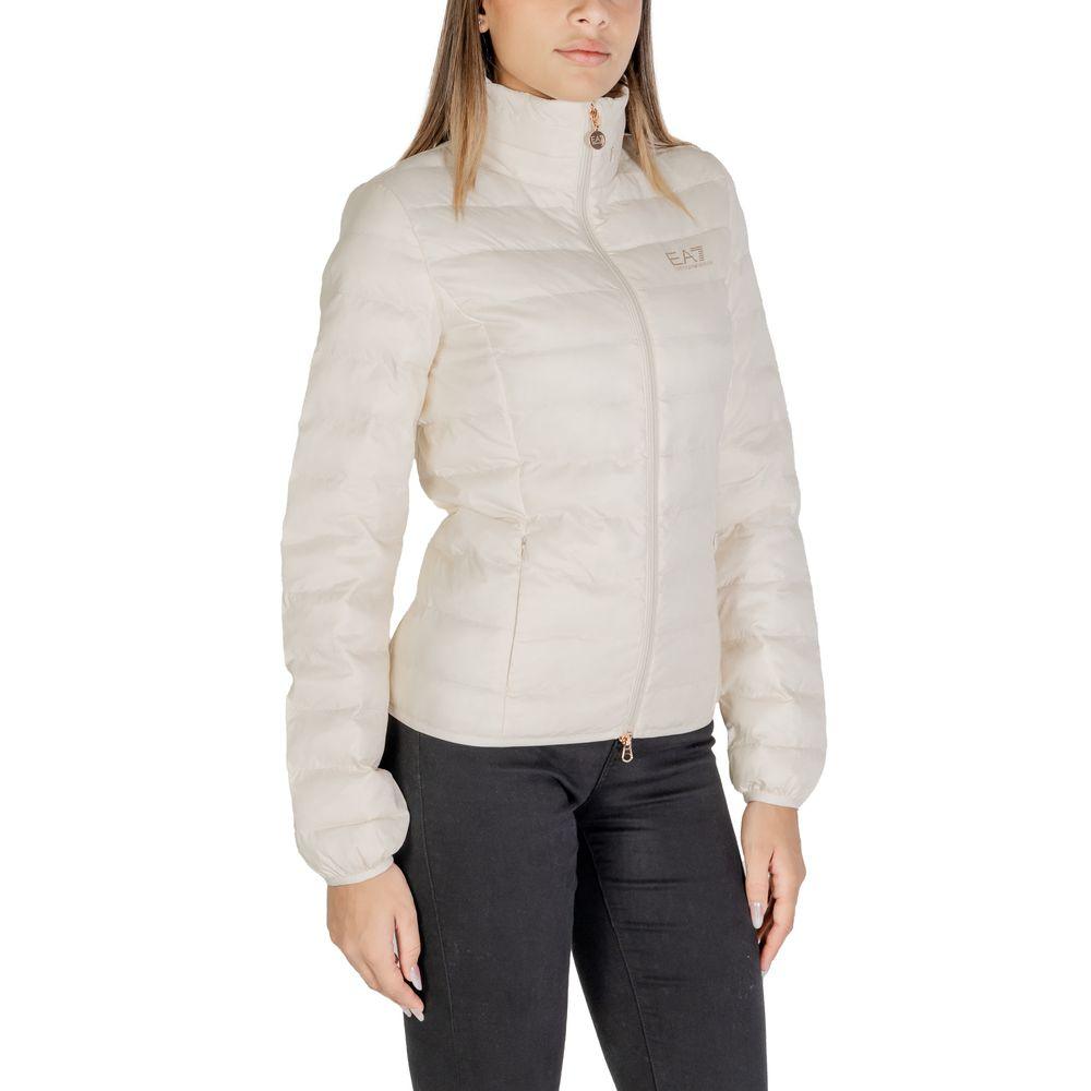 EA7 Emporio Armani Cream Polyamide Jackets & Coat - Arichezz.store