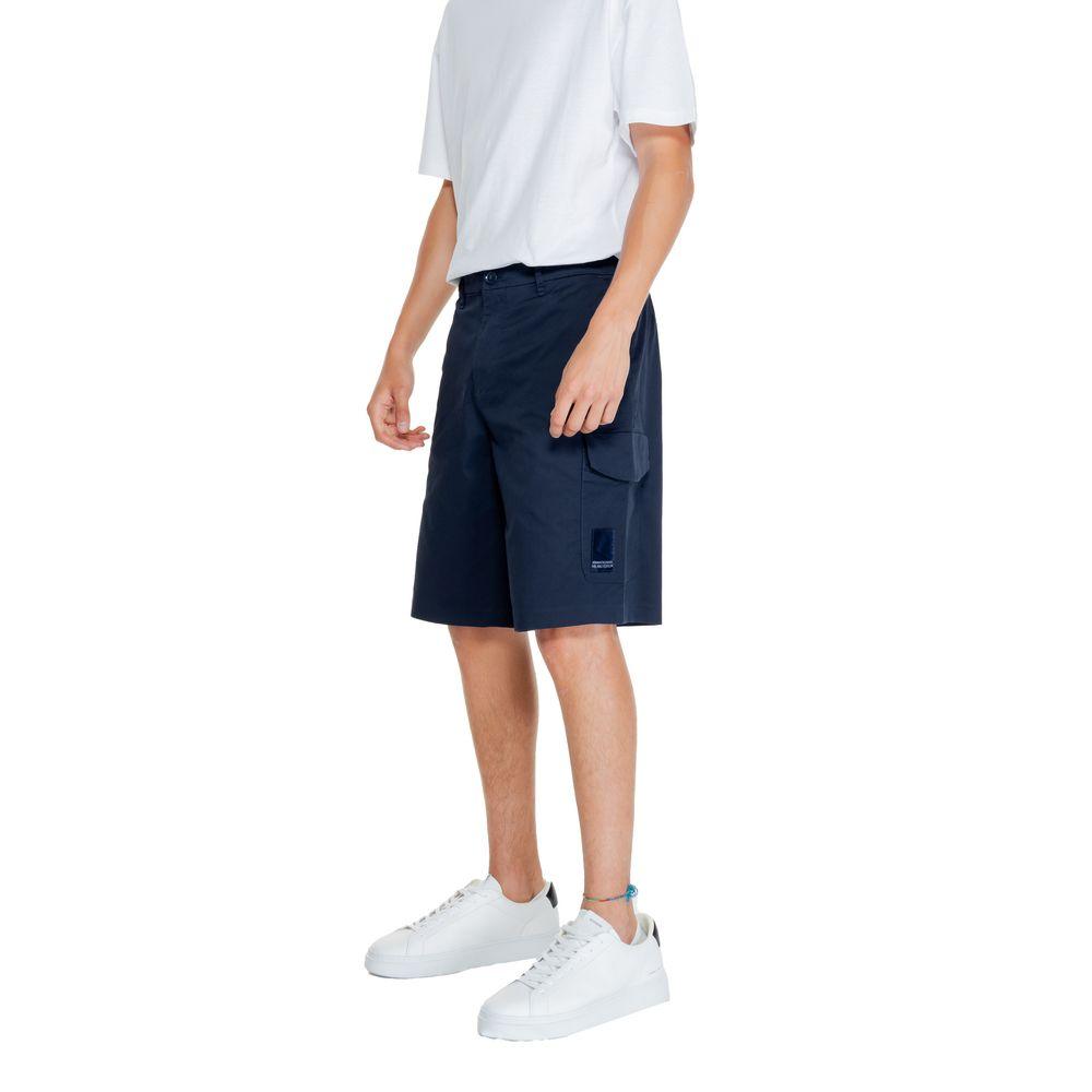 Armani Exchange Blue Cotton Short - Arichezz.store