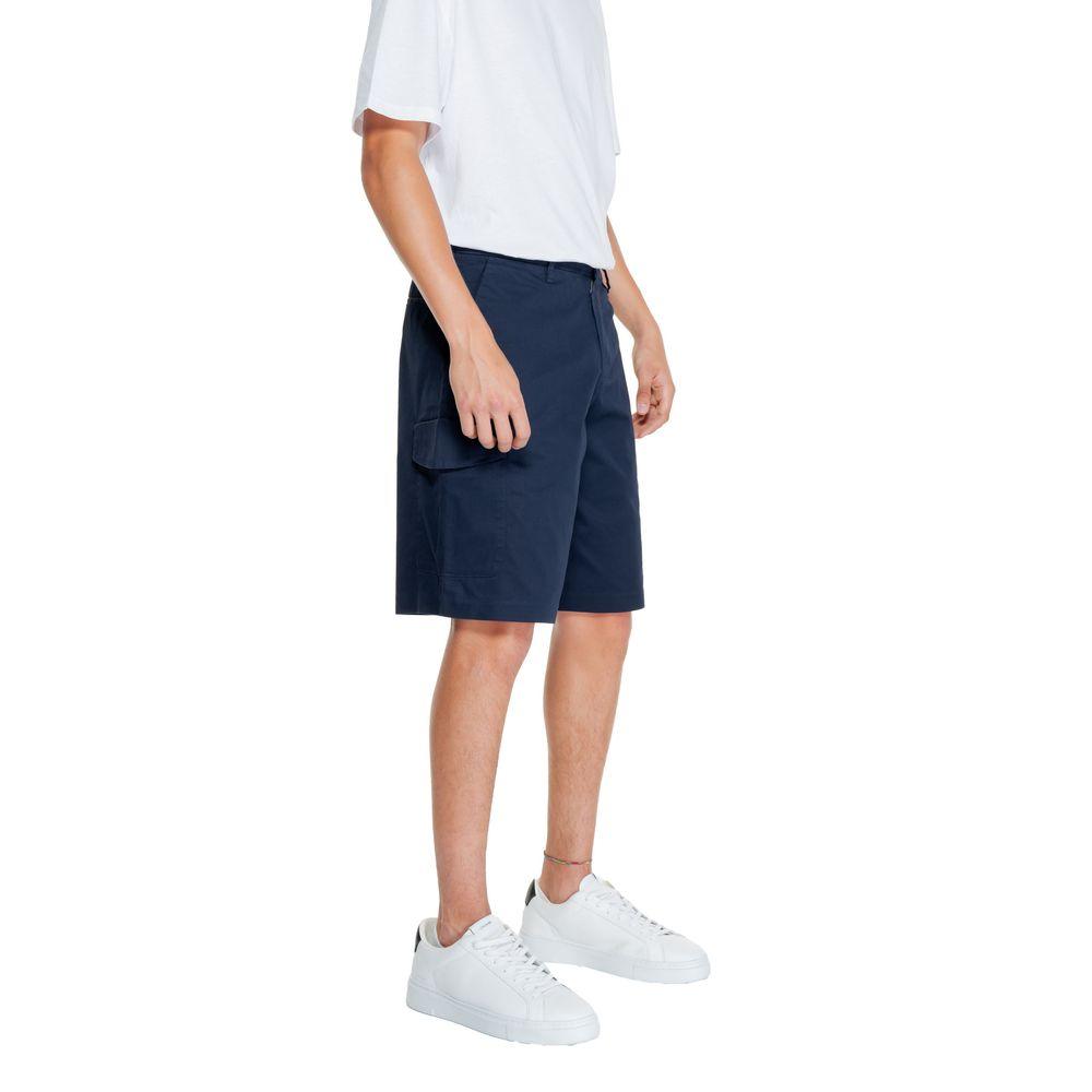 Armani Exchange Blue Cotton Short - Arichezz.store