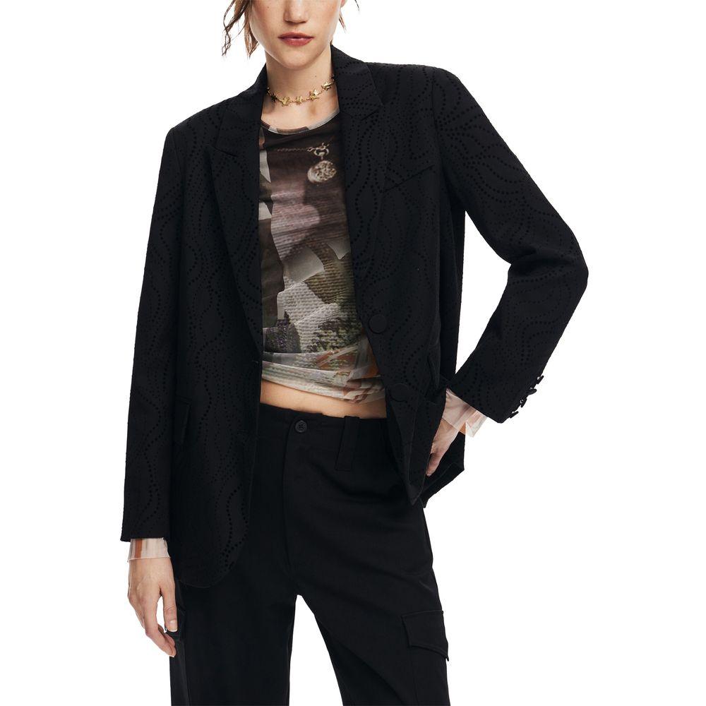 Desigual Black Polyester Suits & Blazer - Arichezz.store