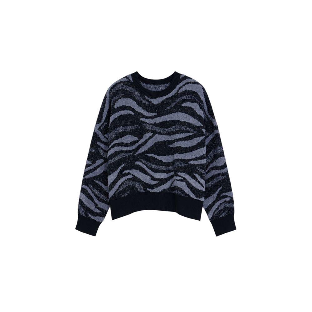 Desigual Black Polyester Sweater - Arichezz.store