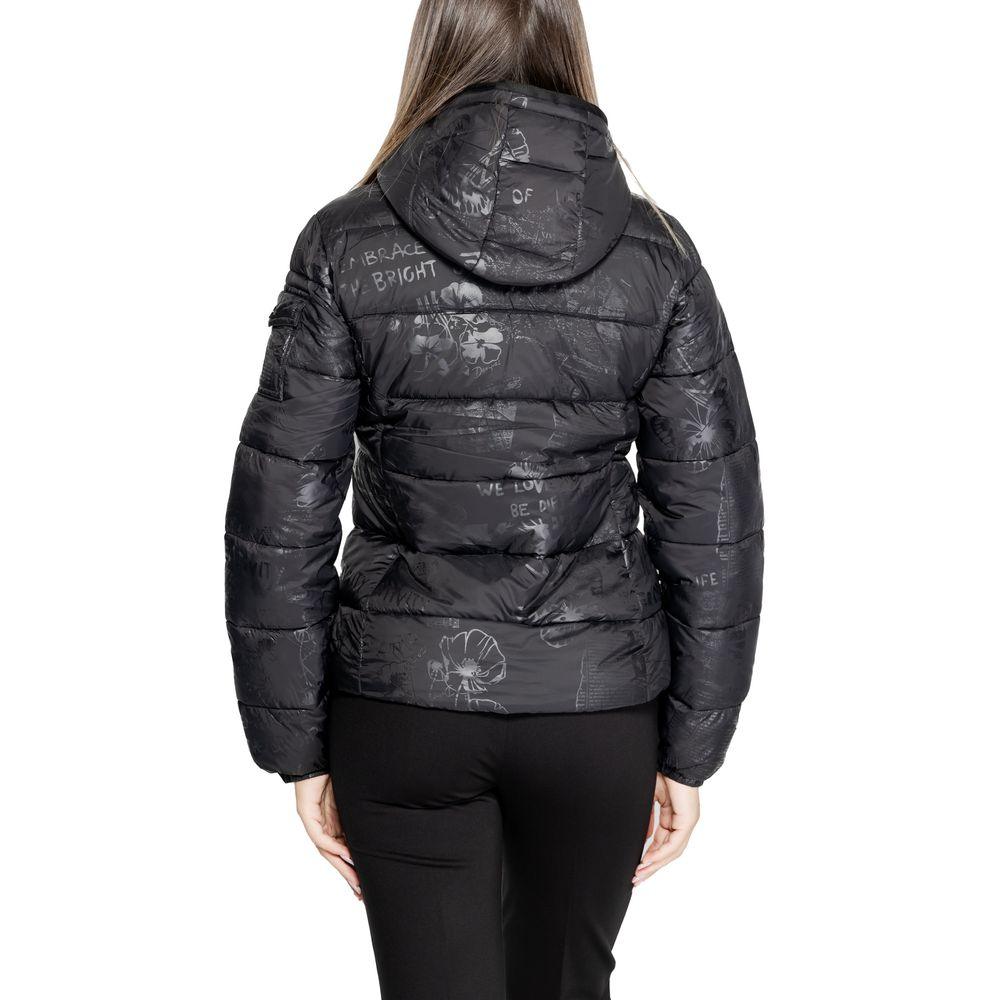 Desigual Black Polyamide Jackets & Coat - Arichezz.store