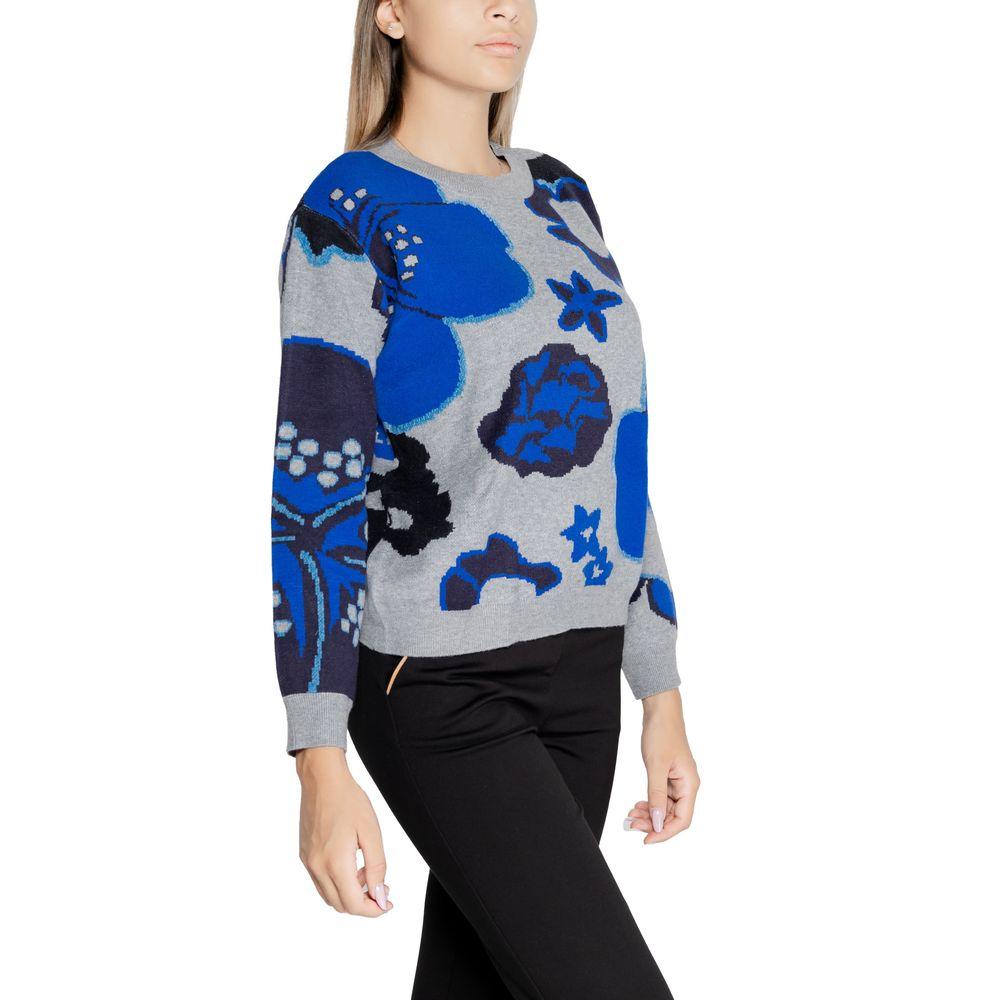 Desigual Gray Viscose Sweater - Arichezz.store