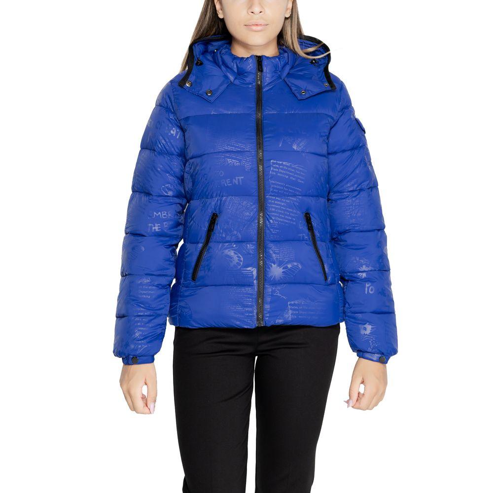 Desigual Blue Polyamide Jackets & Coat - Arichezz.store