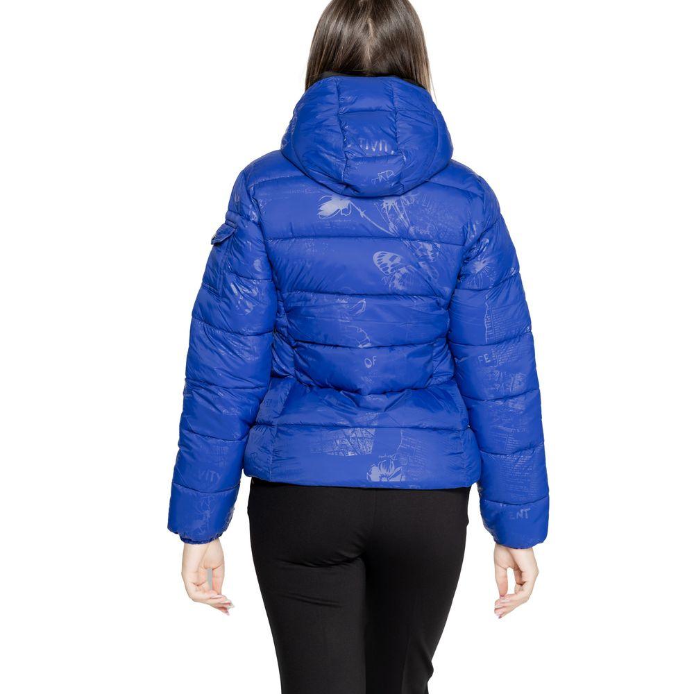 Desigual Blue Polyamide Jackets & Coat - Arichezz.store