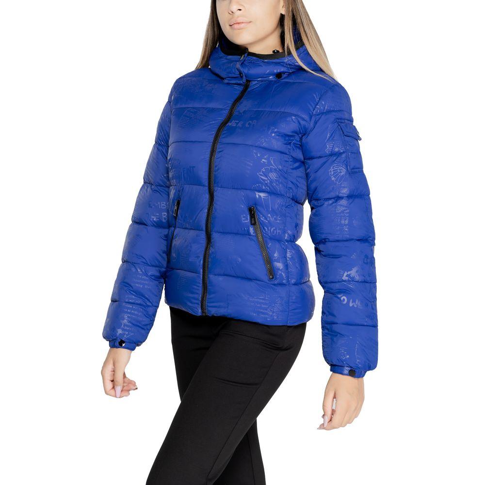 Desigual Blue Polyamide Jackets & Coat - Arichezz.store