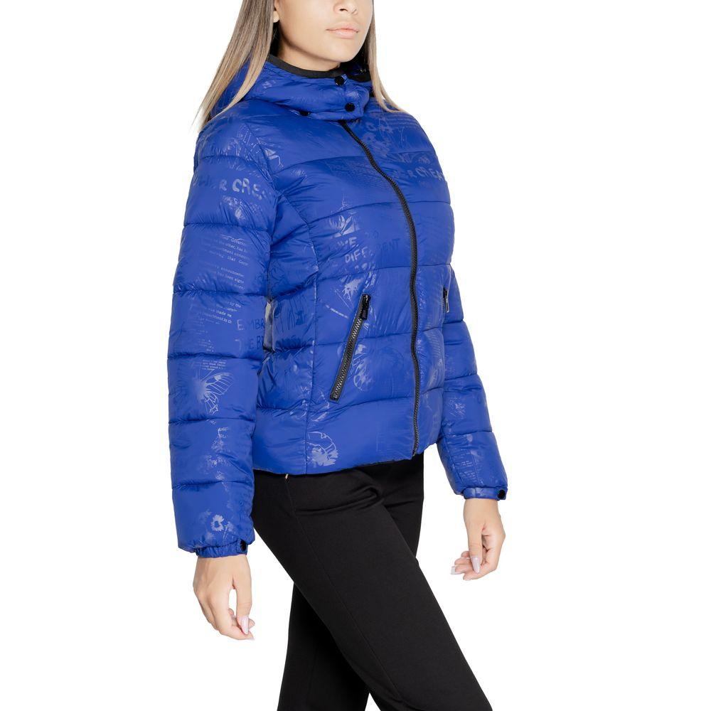 Desigual Blue Polyamide Jackets & Coat - Arichezz.store