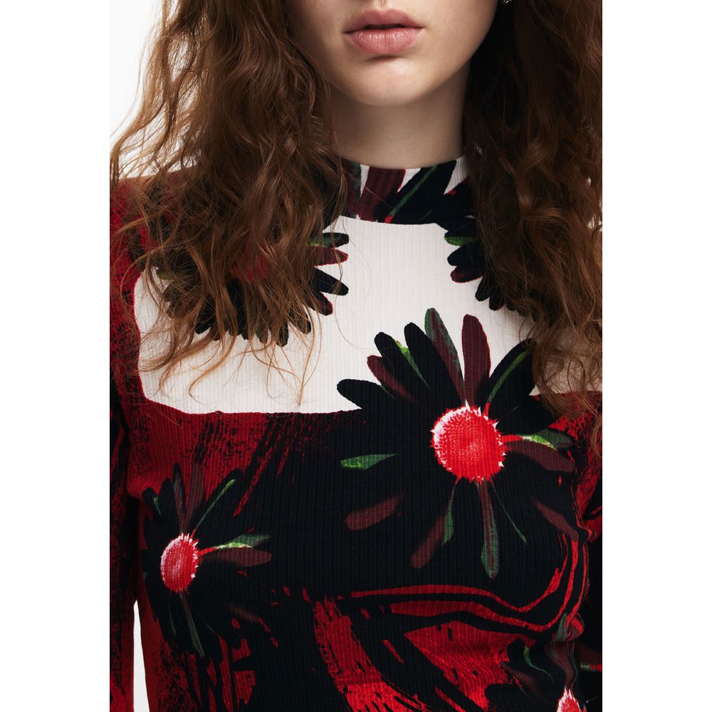 Desigual Red Viscose Dress - Arichezz.store