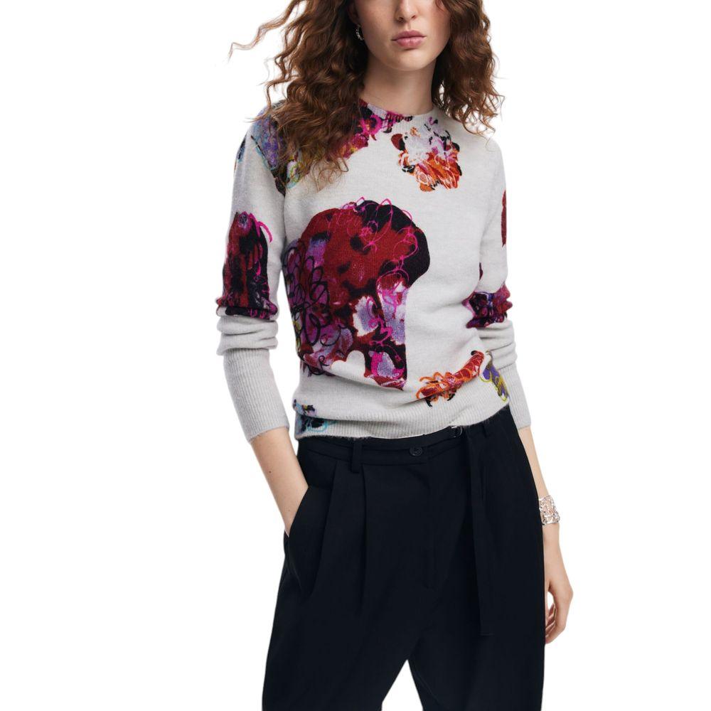 Desigual Gray Acrylic Sweater - Arichezz.store