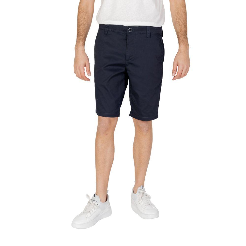 Armani Exchange Blue Cotton Short - Arichezz.store