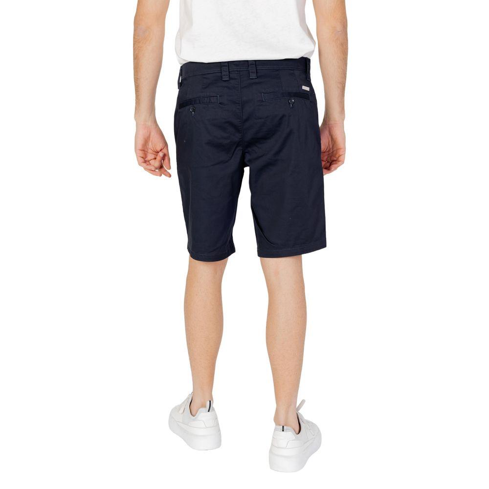 Armani Exchange Blue Cotton Short - Arichezz.store