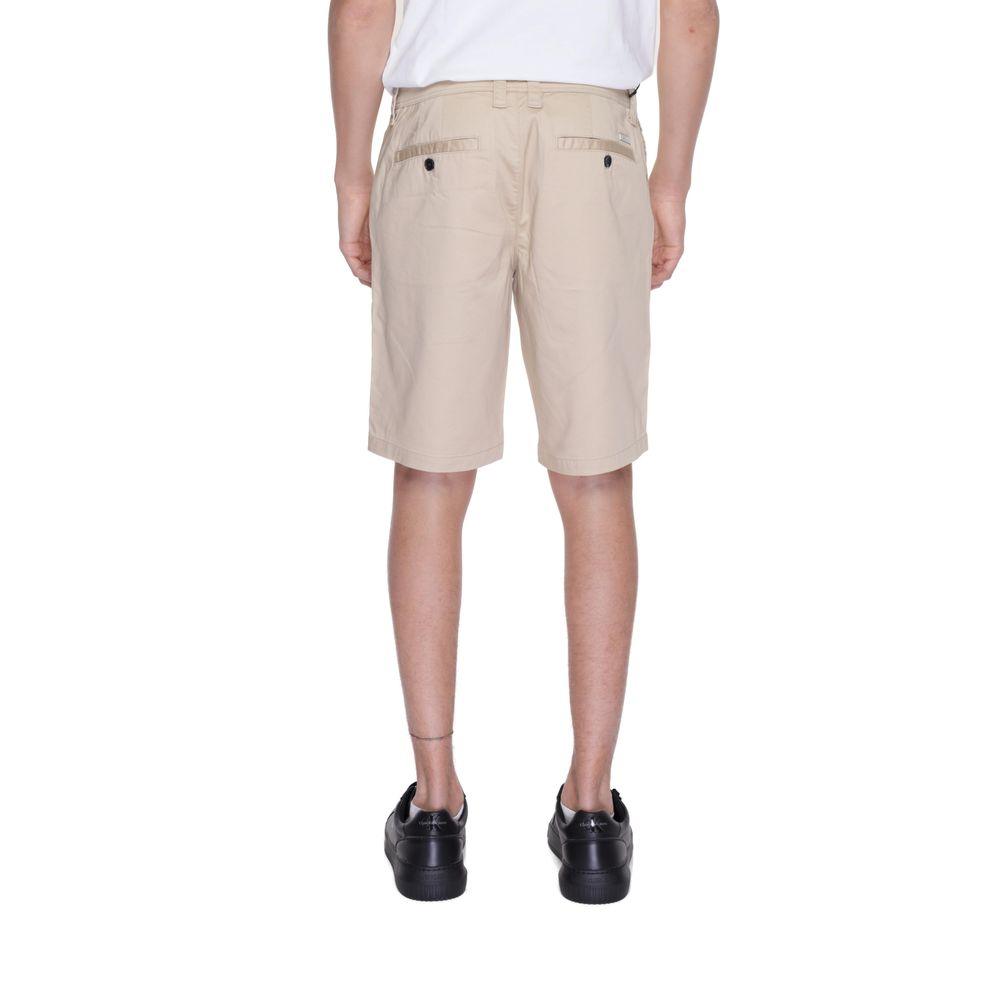 Armani Exchange Beige Cotton Short - Arichezz.store