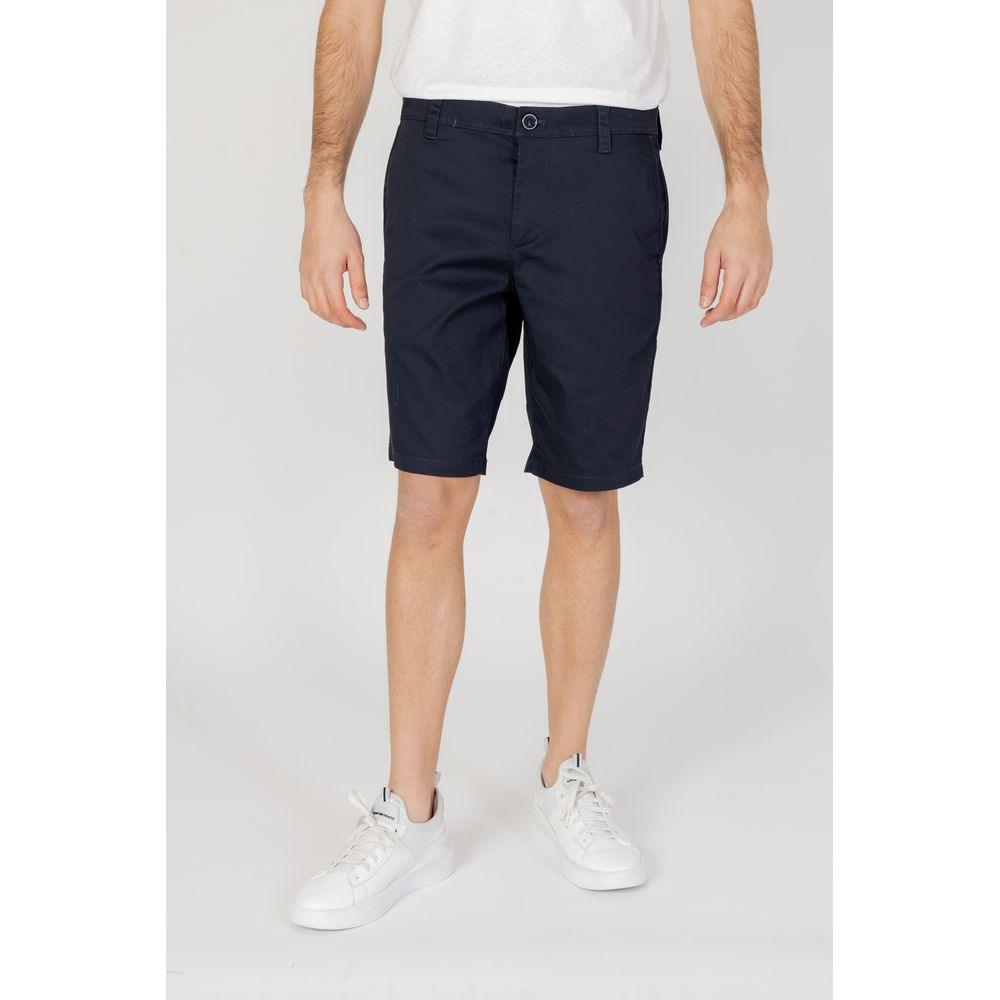 Armani Exchange Blue Cotton Short - Arichezz.store