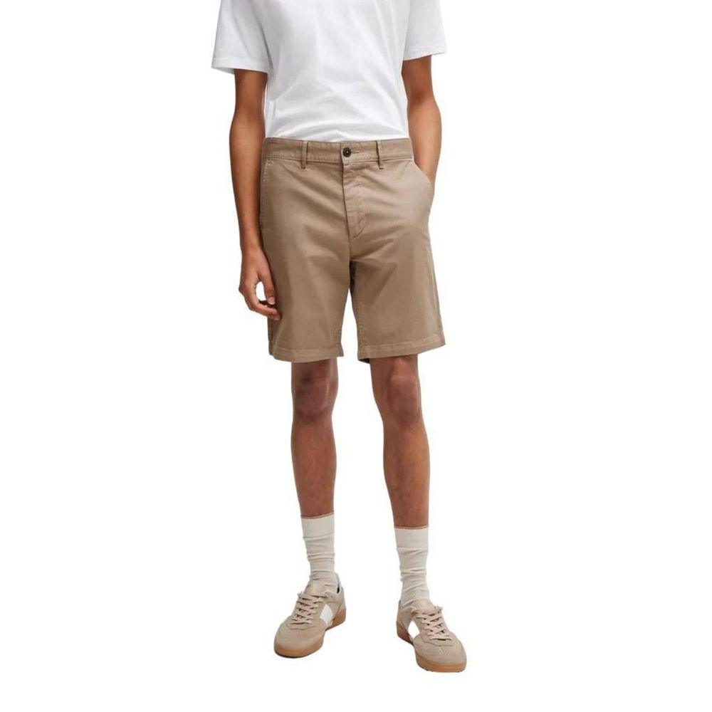 Hugo Boss Beige Cotton Short - Arichezz.store