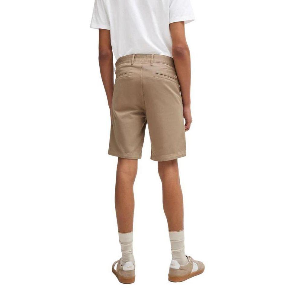 Hugo Boss Beige Cotton Short - Arichezz.store