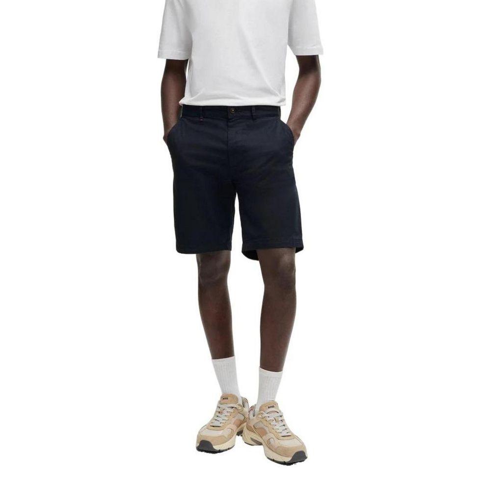 Hugo Boss Blue Cotton Short - Arichezz.store