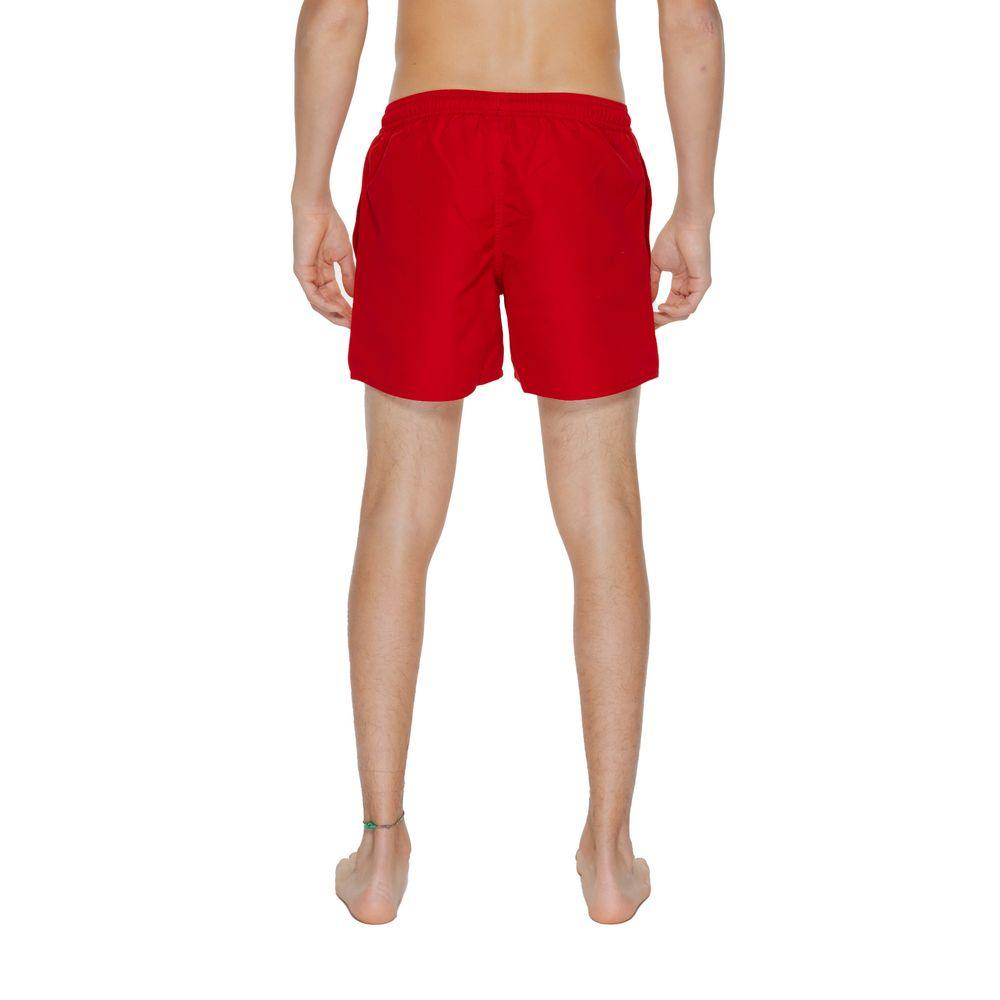 EA7 Emporio Armani Red Polyester Swimwear - Arichezz.store