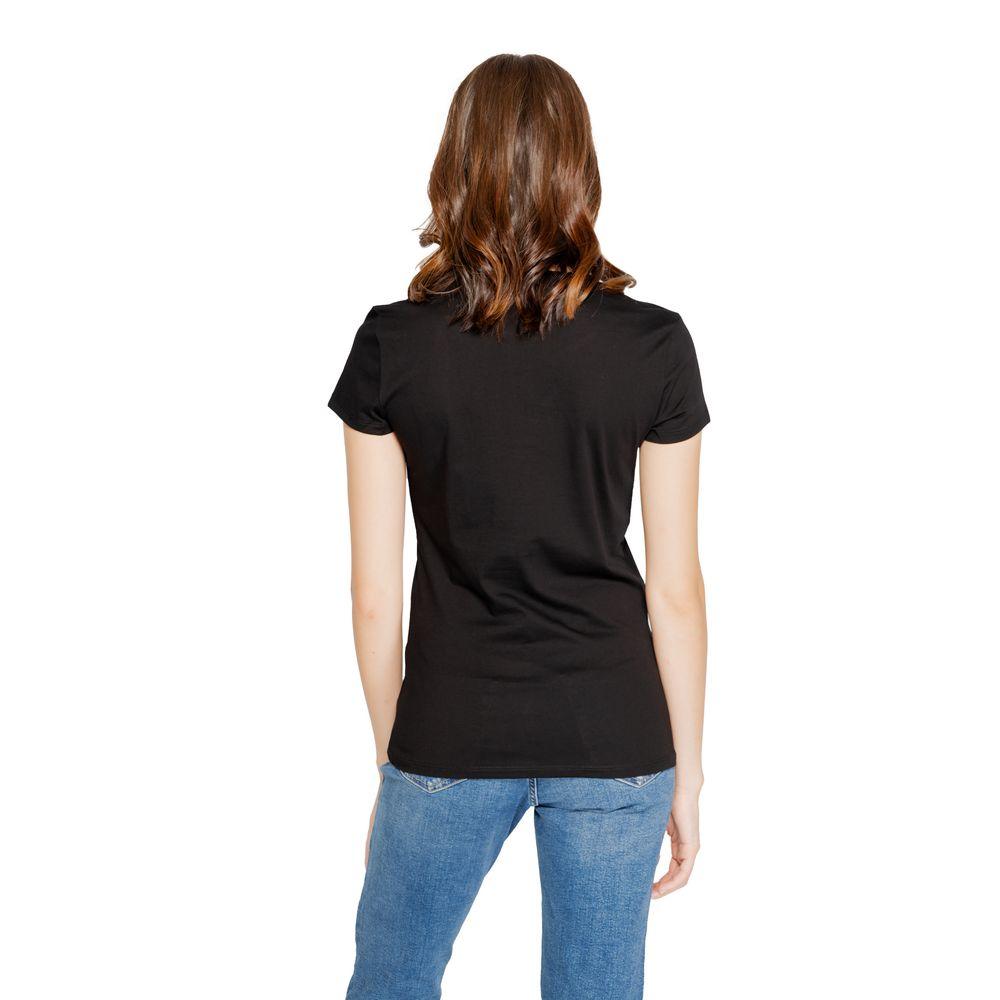 Armani Exchange Black Cotton Tops & T-Shirt - Arichezz.store