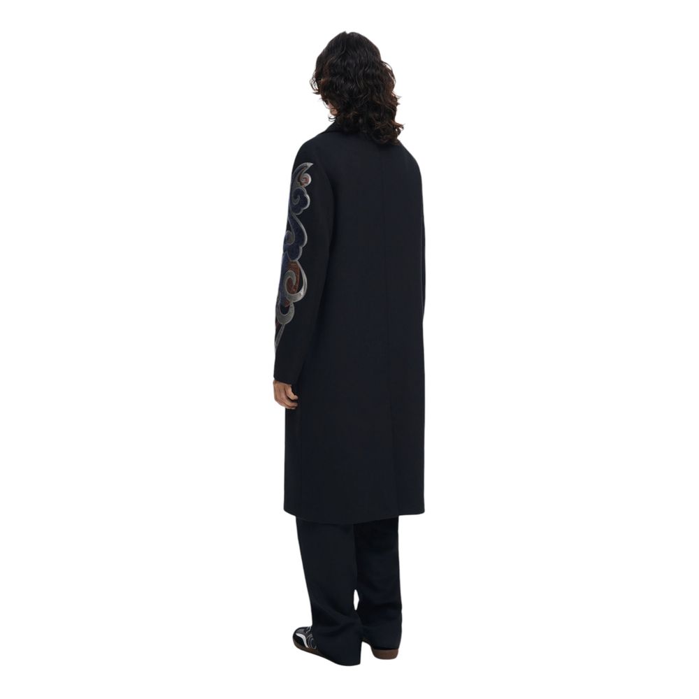 Desigual Black Polyester Jackets & Coat - Arichezz.store