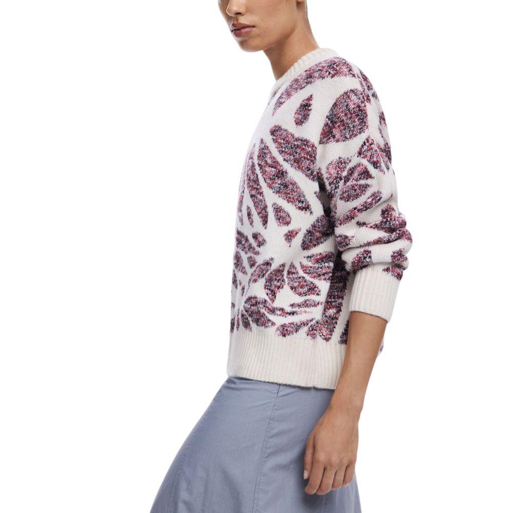 Desigual Bordeaux Polyester Sweater - Arichezz.store