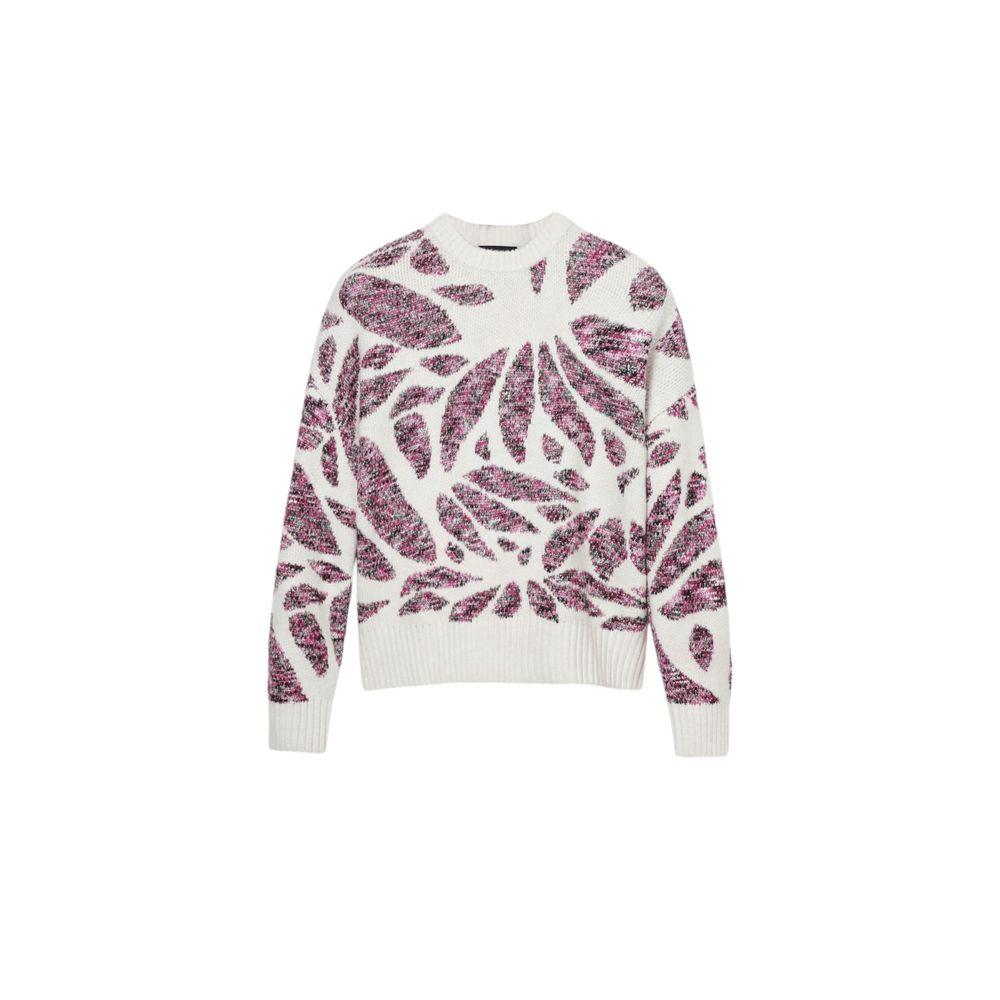 Desigual Bordeaux Polyester Sweater - Arichezz.store